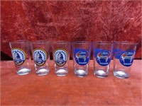 (6)Capital Brewery & Bud Light beer glasses