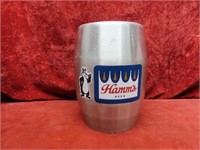 Vintage Aluminum Hamm's Beer Mini keg.