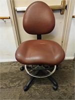 Ergo Genesis Adjustable Brown Leather Office Chair