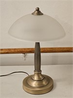 19" Desk Lamp with Glass Shade