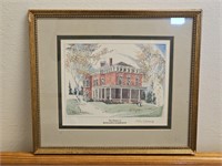 Collecttor"s Print "The Home of Benjamin Harrison"
