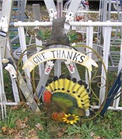 Thanksgiving all metal turkey stick in the ground