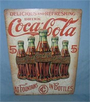 Coca Cola delicious and refreshing retro style adv