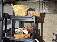 LONGABERGER BASKET AND OTHER WICKER STYLE B