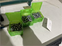 3 BOXES OF LEAD BULLETS FOR RELOADING UNKNOWN
