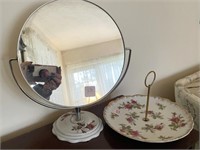 NAPCO TORT PLATE AND MAKEUP MIRROR