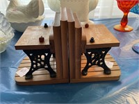 BOOKENDS: ANTIQUE SCHOOL DESK