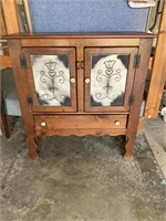 CRAFT MADE 2 DOOR, 1 DRAWER PIE SAFE STYLE