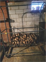 ROLLING CART AND FIREWOOD RACK