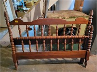 FULL SIZE ANTIQUE JENNY LIND BED WITH RAILS