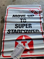 "MOVE UP TO TEXACO SUPER STARPOWER" SIGNS