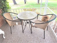 3 PC. PATIO TABLE AND CHAIR SET