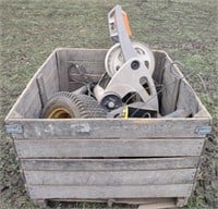 Hose Reel, Farm Wheels (13" Diameter), Tractor