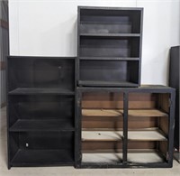 Wood Shelves 42.5"x11.5"x11.5", 29"x24"x10",