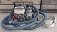 Powermate Water Pump w/ Fire Hose. Honda GX 120