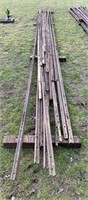 Steel Railroad I-Beams, 17 total 
Measures
