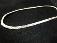 Sterling Silver .925 Heavy Link Choker Necklace