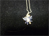 10k Gold Lady's Necklace & Butterfly Pendant