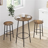 AEPOALUA Dining Table and 2 Chair Set