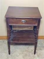 ANTIQUE SIDE TABLE WITH DRAWER