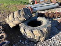 2 Backhoe Tires 19.5-24