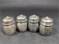 Four Sterling Silver Silver Salt/Pepper Shakers