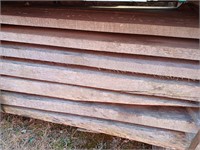 Red Oak wood.16' long boards. 9 boards x 6" wide