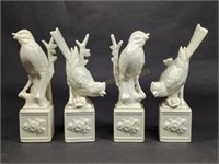 Four Vintage ARDALT Ceramic Bird Figurines