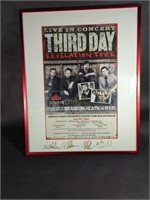 Signed Third Day Framed Tour Poster