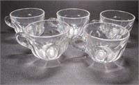 Five HEISEY Colonial Punch Cups
