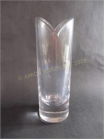 Vintage Crystal Lobed Rim Vase