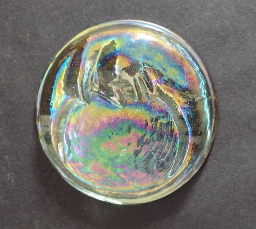 Vintage "Man on the Moon" Glass Paperweight