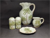 5pc Ceramic Pitcher & Kitchen Set