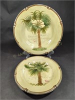 Two TABLETOP UNLIMITED Bora Bora Ceramic Plates
