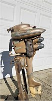 RARE 1947 WIZARD WD-4S 6HP OUTBOARD MOTOR w/DECALS