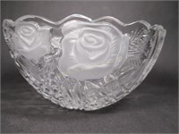 Crystal "Rose Design" Bowl