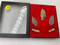 (3) Arrowheads found in Knox Co. IN, Kelso Creek