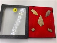 (3) Arrowheads found in Lawr. Co. IL.