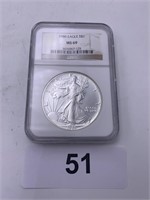 1989 Eagle S$1 Coin - MS69
