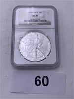 1998 Eagle S$1 Coin - MS69