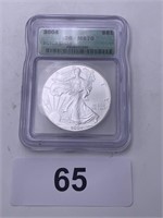 2004 Eagles $1 Coin - ICG-MS70