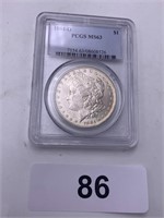 1884-E Pluribus Unum $1 Coin - PCGS MS63
