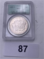 1885-O E Pluribus Unum S$1 Coin - MS62