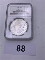 1889 E Pluribus Unum S$1 Coin - MS64