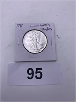 1941 Standing Liberty Half Dollar Coin
