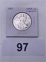 1917 Walking Liberty Half Dollar Coin