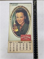 1950 Royal Crown Cola Advertising Calendar