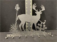 Cute, Metal Deer Wall Rack