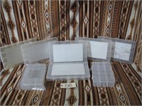 Qty 7: Clear Plastic Parts / Storage Bins