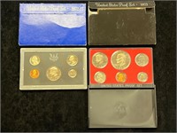 1972 & 1973 United States Proof Sets in Boxes